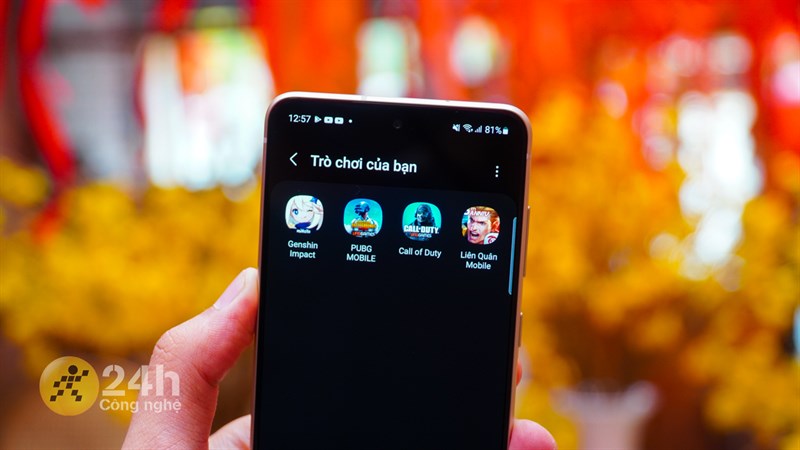 Hiệu năng Galaxy S21 FE đủ mạnh mẽ để các bạn có thể chiến game cho những ngày Tết sắp tới.