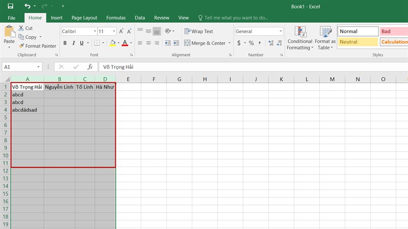 Cách căn độ rộng của hàng và cột tự động trong Excel Cách căn độ rộng của hàng và cột tự động trong Excel