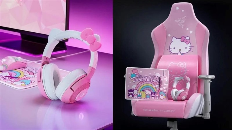 Dòng Razer X Hello Kitty mới có những sản phẩm rất dễ thương