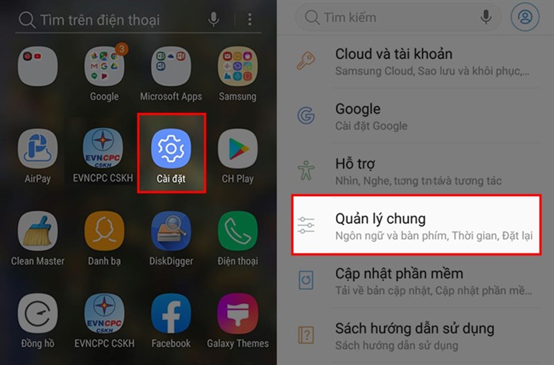 Khôi phục lại cài đặt gốc của điện thoại Android