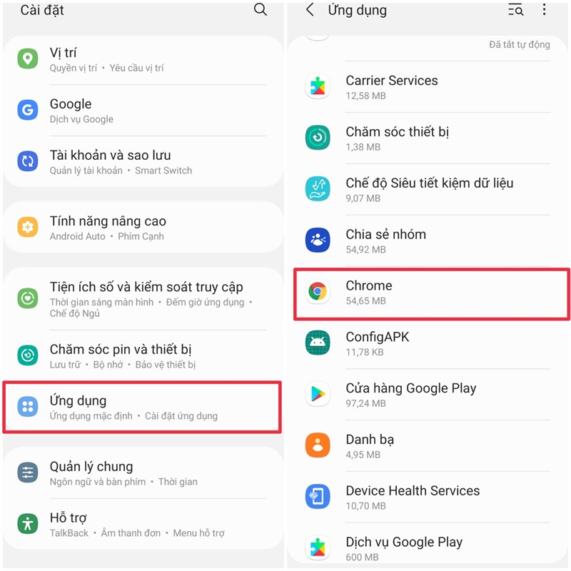Cách thay đổi trình duyệt mặc định trên điện thoại Samsung Cách thay đổi trình duyệt mặc định trên điện thoại Samsung