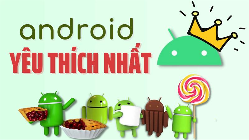 Phiên bản Android được yêu thích nhất Phiên bản Android được yêu thích nhất