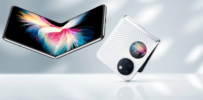 Huawei P50 Pocket phiên bản màu trắng Huawei P50 Pocket phiên bản màu trắng