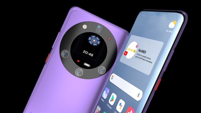 Xiaomi MIX 5 dự đoán sẽ xuất hiện một màn hình phụ ở giữa cụm camera để hiển thị thông báo