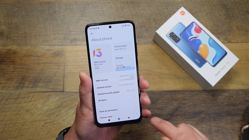 Redmi Note 11S được trang bị chip Helio G96 mạnh mẽ.