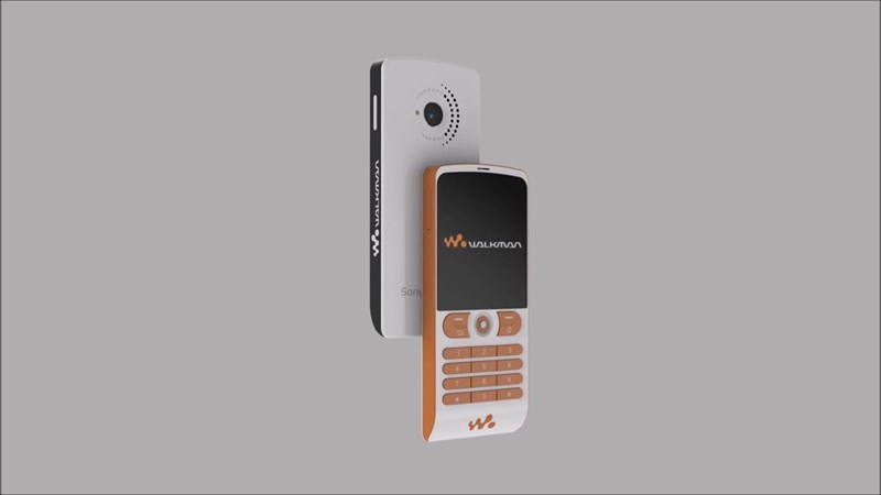 Sony Ericsson W200 (2022) có dải loa hình vòng cung bao quanh camera