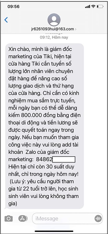 Mạo danh Tiki Mạo danh Tiki