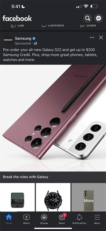 Hình ảnh Galaxy S22+ và S22 Ultra được Facebook Samsung ở Mỹ đăng tải Hình ảnh Galaxy S22+ và S22 Ultra được Facebook Samsung ở Mỹ đăng tải