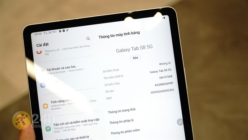 Trên tay Galaxy Tab S8