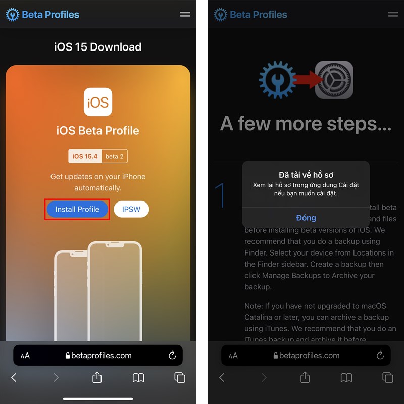 Cách cập nhật iOS 15.4 Beta 2