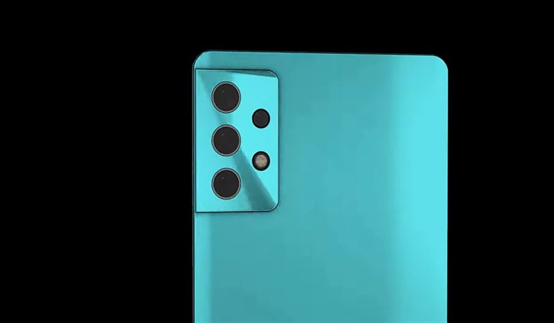 Ảnh render về cụm camera sau với 3 ống kính của Galaxy F72. Ảnh render về cụm camera sau với 3 ống kính của Galaxy F72.