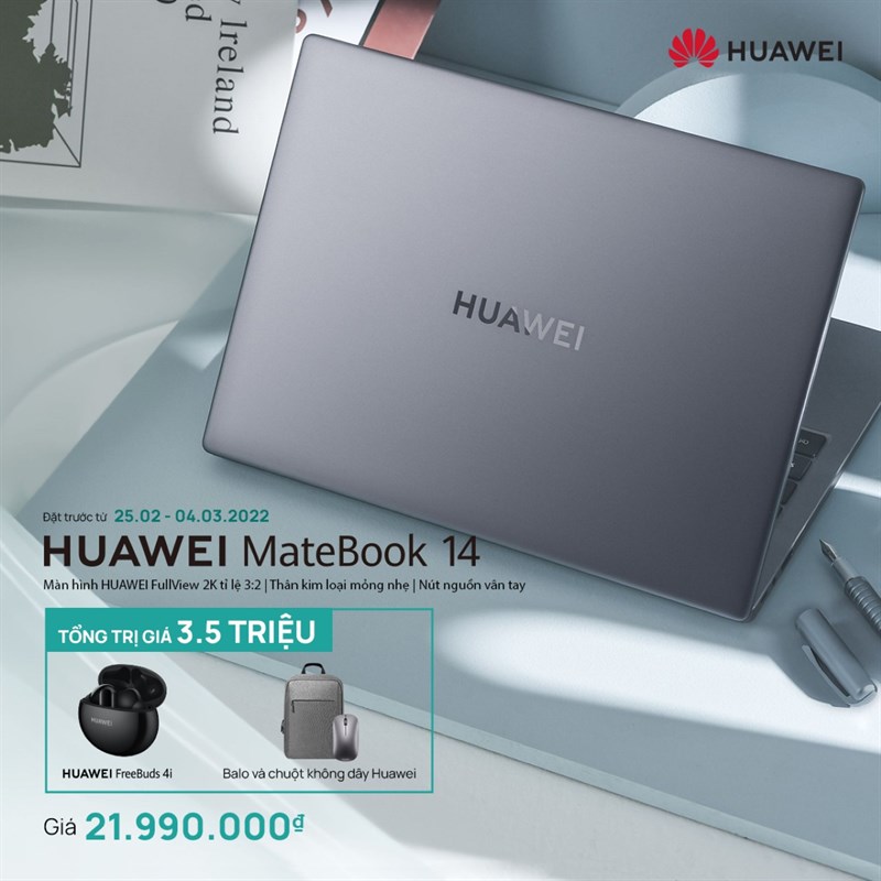 Huawei chính thức ra mắt máy tính xách tay cao cấp đa năng MateBook 14