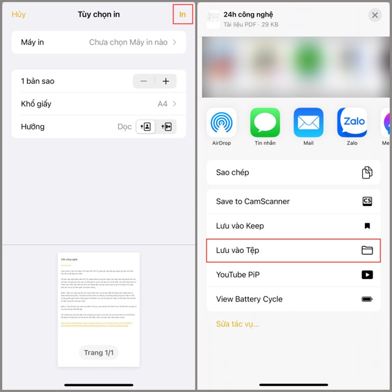 Cách lưu Ghi chú thành file PDF trên iPhone Cách lưu Ghi chú thành file PDF trên iPhone