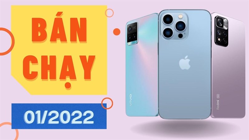 Điện thoại bán chạy tháng 01/2022 Điện thoại bán chạy tháng 01/2022