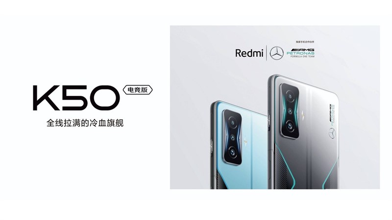Xiaomi Redmi K50 Gaming Edition có thể sẽ được mở bán với mức giá 3.499 Nhân dân tệ (khoảng 12.5 triệu đồng) Xiaomi công bố hợp tác với đội đua Mercedes AMG F1 nhằm cho ra mắt phiên bản giới hạn mang tên Redmi K50 Mercedes Edition