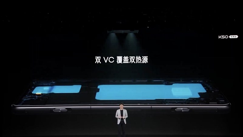 Xiaomi Redmi K50 Gaming Edition được trang bị hệ thống tản nhiệt VC nhằm tối ưu hóa phần nhiệt lượng của máy Xiaomi Redmi K50 Gaming Edition được trang bị hệ thống tản nhiệt VC nhằm tối ưu hóa phần nhiệt lượng của máy