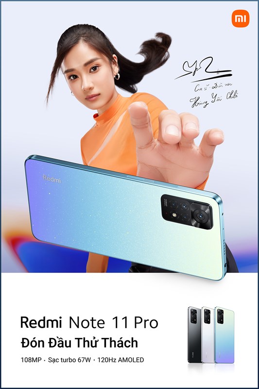 Redmi Note 11 Pro bản 4G sở hữu 4 camera xịn sò. Nguồn: Xiaomi.