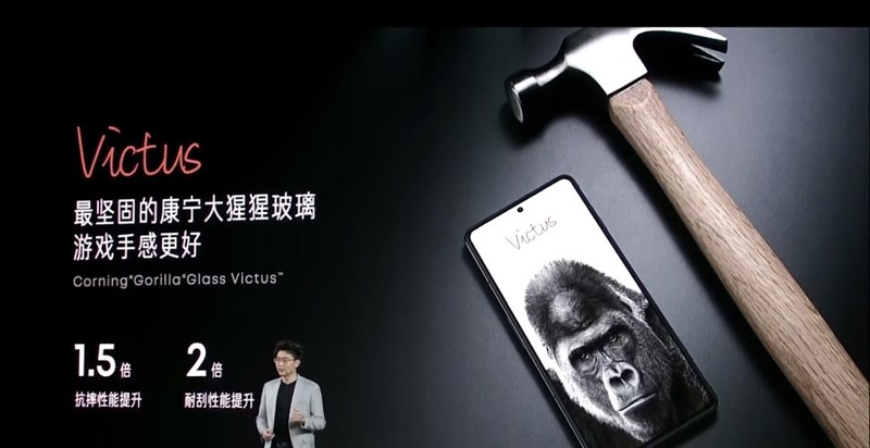 Mặt trước của Xiaomi Redmi K50 Gaming Edition là màn hình đục lỗ được bảo vệ bởi kính cường lực Gorrila Victus vững chắc Mặt trước của Xiaomi Redmi K50 Gaming Edition là màn hình đục lỗ được bảo vệ bởi kính cường lực Gorrila Victus vững chắc
