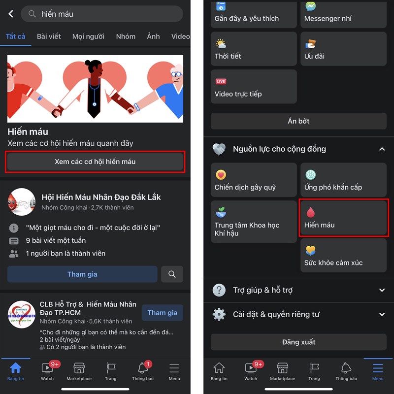 Cách đăng ký hiến máu trên Facebook