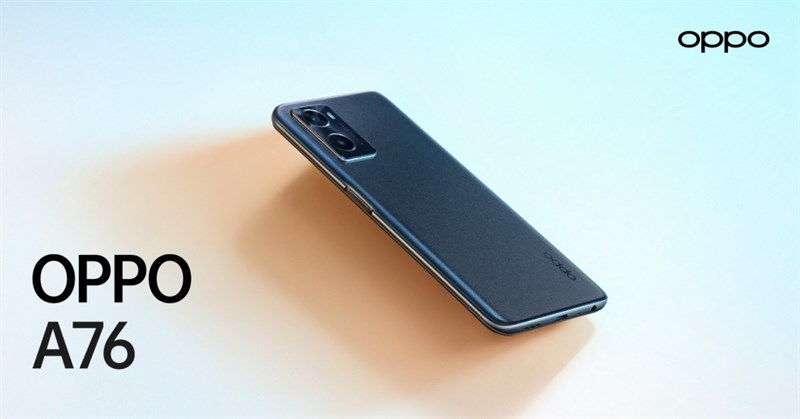 OPPO A76 4G phiên bản màu Glowing Black. Nguồn: OPPO.