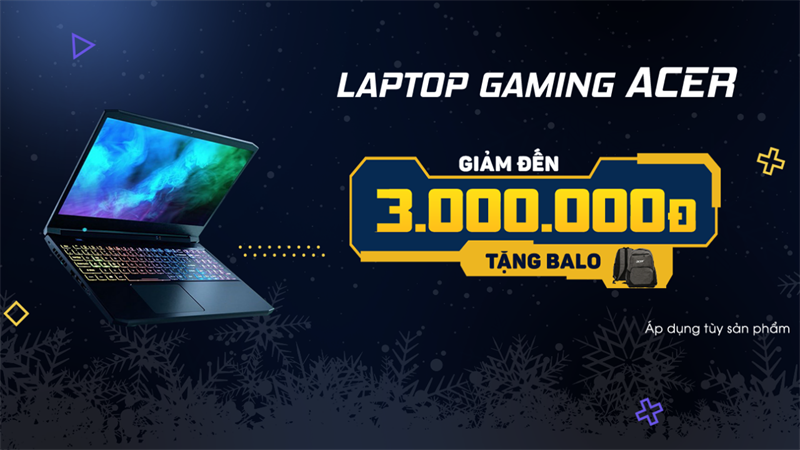 Tuần lễ Gaming: Laptop Acer tung ưu đãi cực khủng lên đến 3 triệu đồng Tuần lễ Gaming: Laptop Acer tung ưu đãi cực khủng lên đến 3 triệu đồng