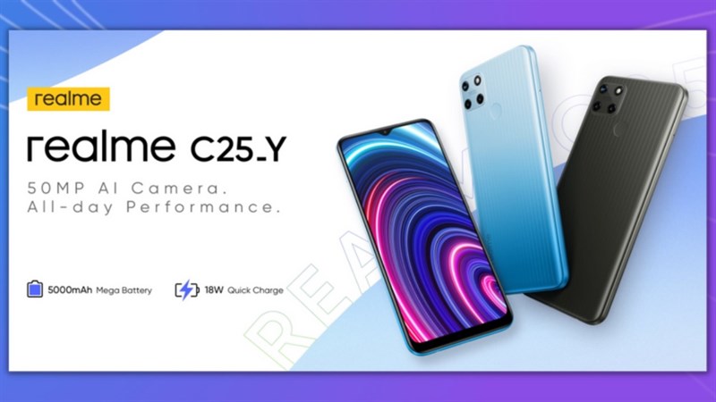 Realme C25_Y ra mắt với camera 50MP