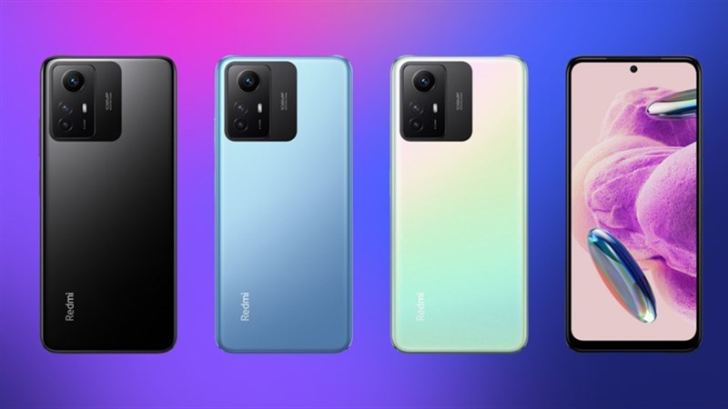 Redmi Note 12S có 3 tùy chọn màu sắc, gồm Onyx Black, Ice Blue, and Pearl Green