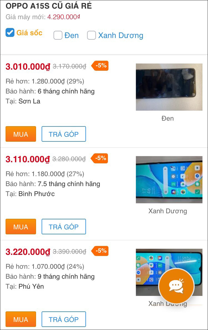 OPPO A15s cũ OPPO A15s cũ