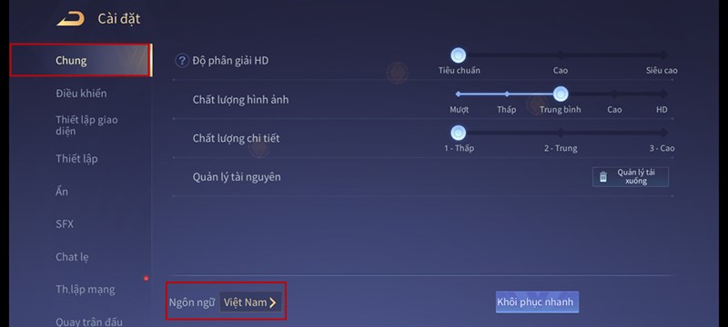 Cách chuyển đổi giọng nói từ Tiếng Việt sang Tiếng Anh trong Liên Quân Mobile