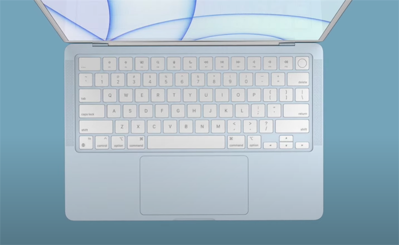MacBook Air M2 (2022) sẽ được trang bị hệ thống bàn phím Magic Keyboard MacBook Air M2 (2022) sẽ được trang bị hệ thống bàn phím Magic Keyboard