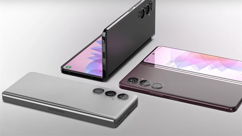 Hình ảnh concept Galaxy Z Fold4 với bản lề cứng cáp