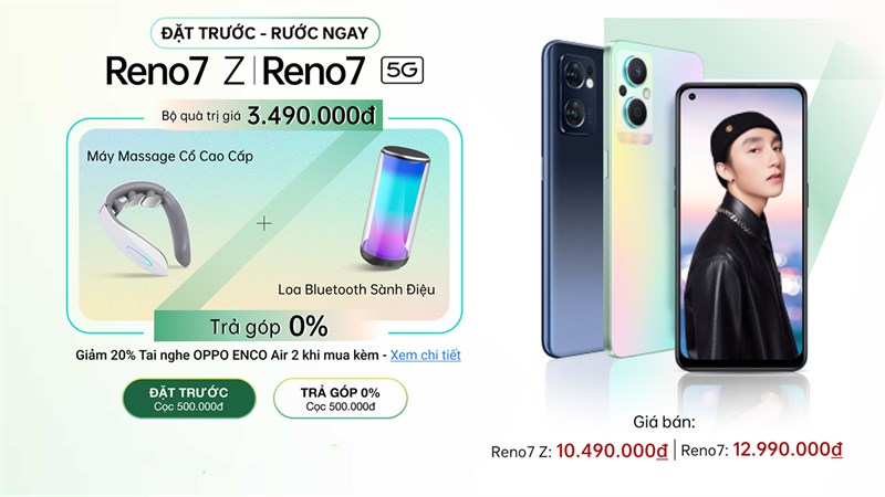 Đặt trước OPPO Reno7 Series