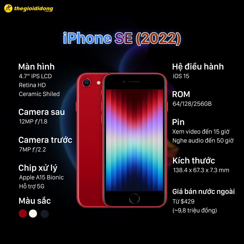 Cấu hình iPhone SE 3