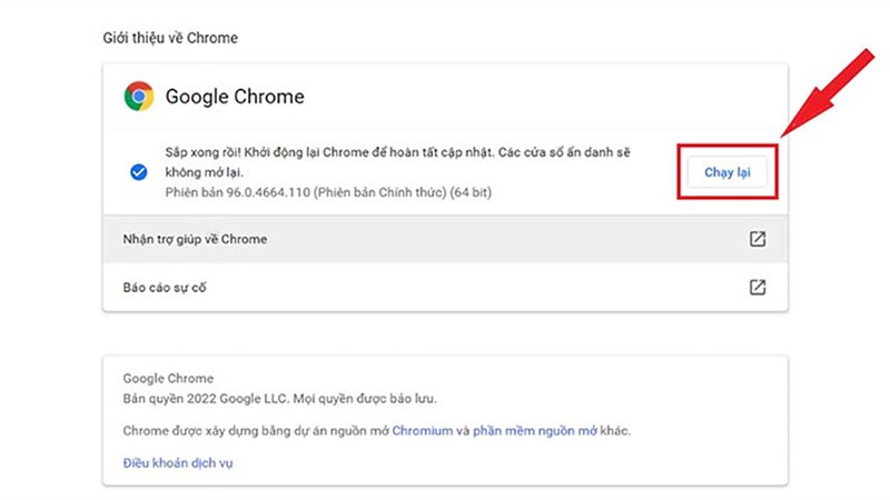 Hướng dẫn cách cập nhật Google Chrome 99 Hướng dẫn cách cập nhật Google Chrome 99