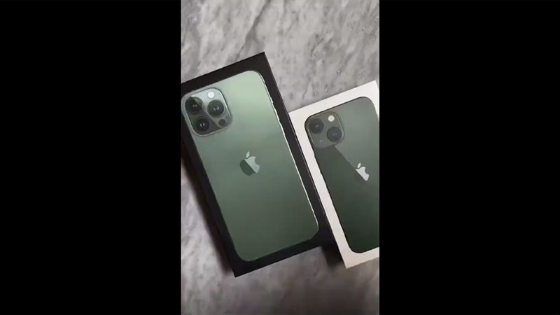 Cận cảnh iPhone 13 và iPhone 13 Pro màu xanh lá