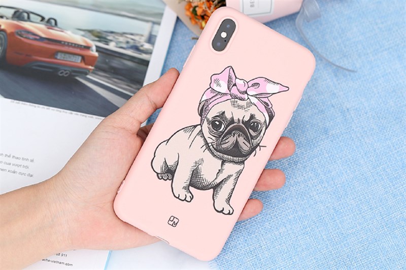 Ốp lưng iPhone XS Max Nhựa dẻo Lucky Dog