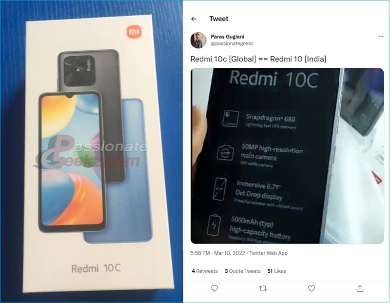 Redmi 10C sẽ được ra mắt trên thị trường toàn cầu với tên gọi Redmi 10 2022 Redmi 10C sẽ được ra mắt trên thị trường toàn cầu với tên gọi Redmi 10 2022