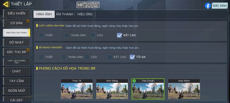 Thiết lập đồ họa trong game Call of Duty Mobile mà mình chỉnh với Xiaomi 11T Pro Thiết lập đồ họa trong game Call of Duty Mobile mà mình chỉnh với Xiaomi 11T Pro