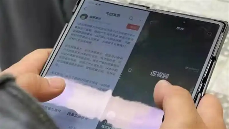 Hình ảnh thực tế Vivo X Fold xuất hiện Hình ảnh thực tế Vivo X Fold xuất hiện