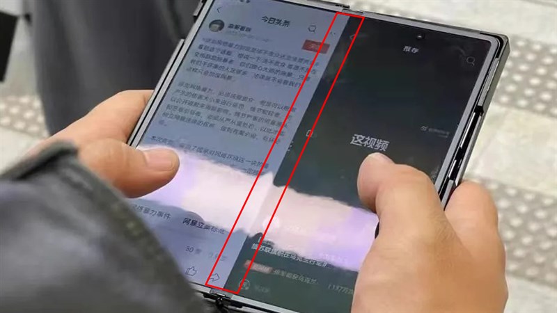 Hình ảnh thực tế Vivo X Fold xuất hiện Hình ảnh thực tế Vivo X Fold xuất hiện