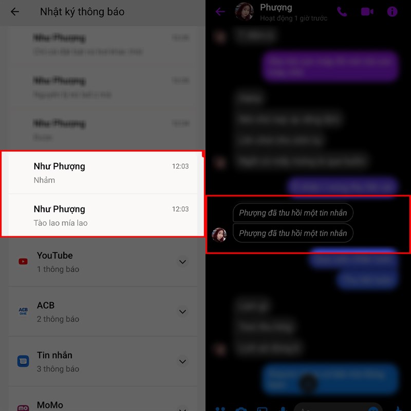 Cách xem tin nhắn bị thu hồi trên Messenger Cách xem tin nhắn bị thu hồi trên Messenger