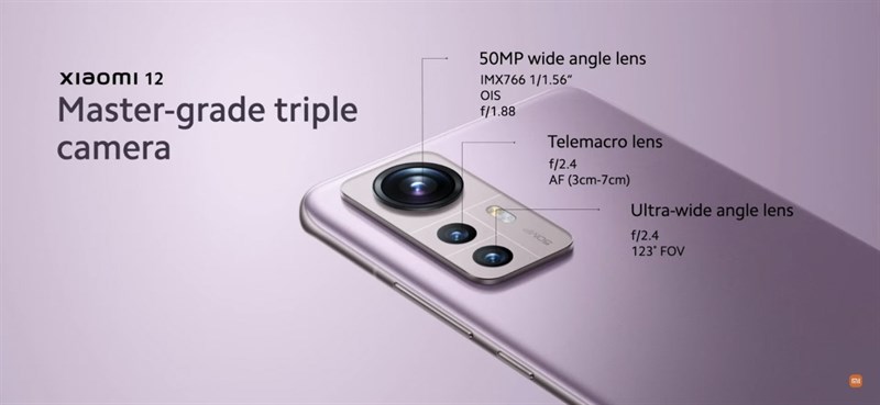 Hệ thống camera của Xiaomi 12 Hệ thống camera của Xiaomi 12