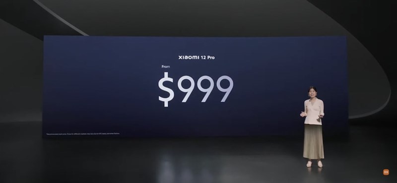 Giá bán khởi điểm Xiaomi 12 Pro Giá bán khởi điểm Xiaomi 12 Pro