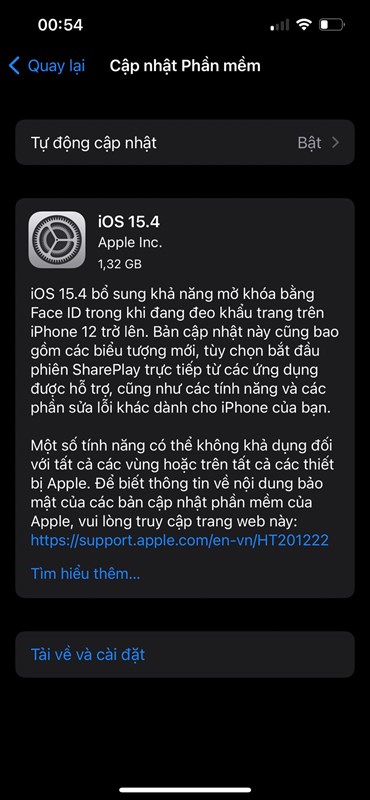 iOS 15.4 chính thức được phát hành