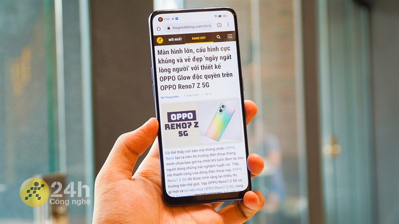 OPPO Reno7 Z 5G có một cấu hình khá mạnh đủ đáp ứng những tác vụ cơ bản đến game nhẹ nhàng