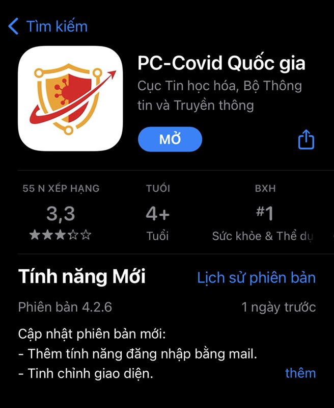 Bản cập nhật PC-Covid