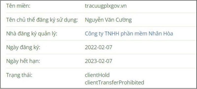 Phát hiện 3 website giả mạo trang thông tin điện tử Giấy phép lái xe Phát hiện 3 website giả mạo trang thông tin điện tử Giấy phép lái xe