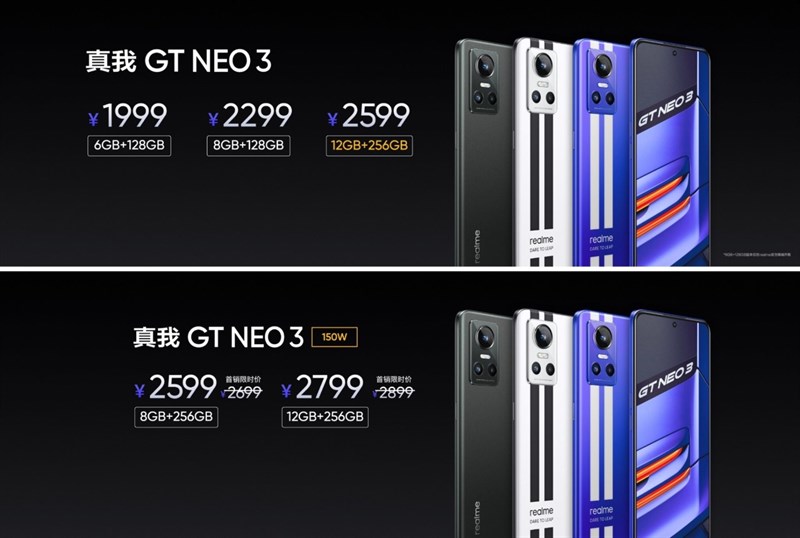 Realme GT Neo 3 ra mắt với MediaTek Dimensity 8100, màn hình AMOLED 120Hz, sạc 150W Realme GT Neo 3 ra mắt với MediaTek Dimensity 8100, màn hình AMOLED 120Hz, sạc 150W
