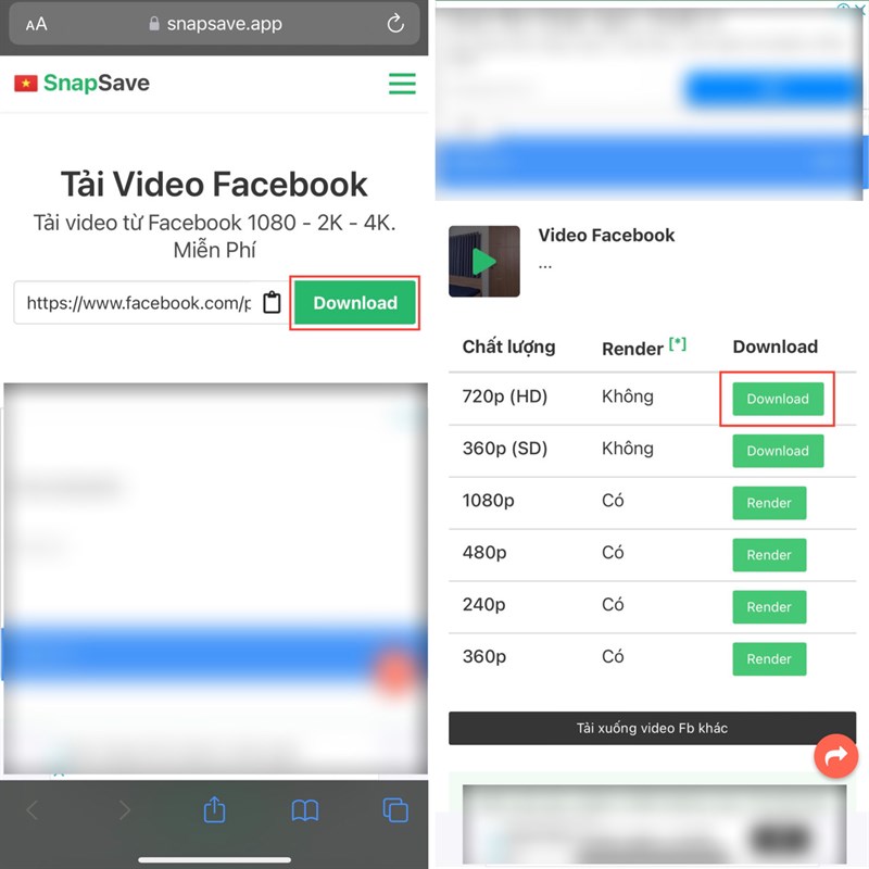 Cách tải video ngắn (Facebook Reels) về điện thoại