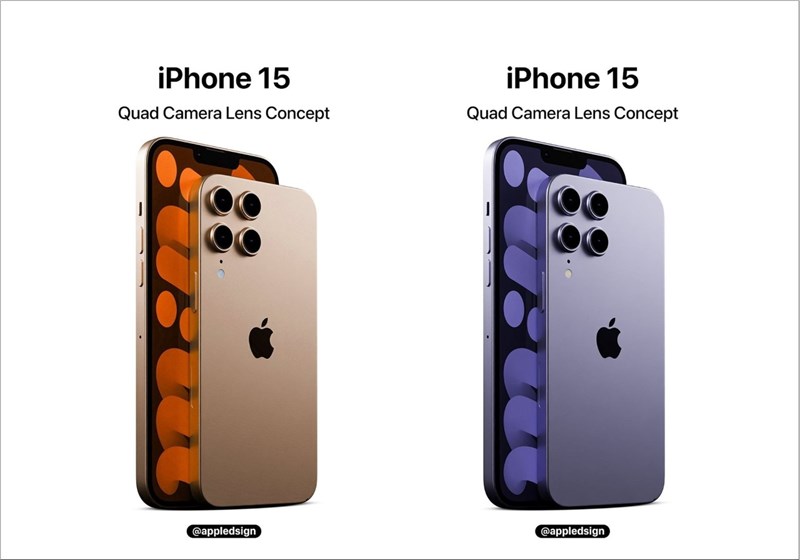 Concept iPhone 2023 với bốn camera mặt lưng